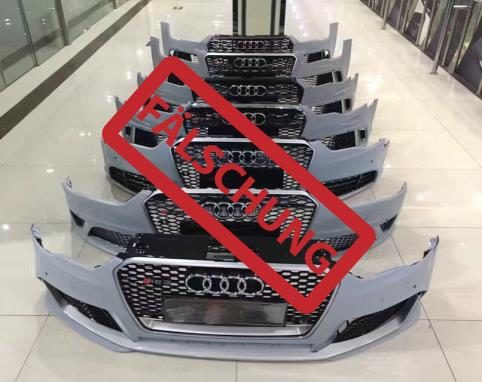 Audi RS Kühlergrills &#038; Frontschürzen Fälschungen aus China