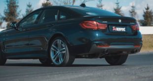 BMW 440i Gran Coupé F36 Akrapovic 310x165 Video: BMW 440i xDrive mit Akrapovic Slip On Auspuff