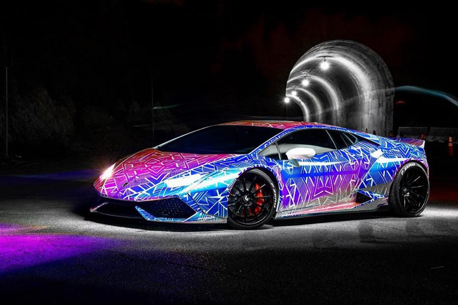 Chris Brown Lamborghini Huracan RDB LA Folierung 3