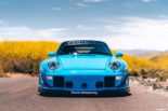 RWB Widebody Porsche 993 Turbo Riviera Blue Forgestar Tuning 11 155x103