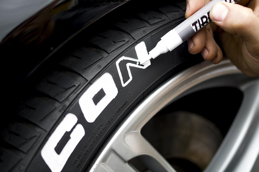 Reifenmarker Reifenmarkierstift Reifenstift Tuning Reifen mit weißer Schrift   Wissenswertes und Nützliches!