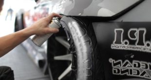 Tire Bomb Anleitung Schablone Tuning 310x165 Reifenglanzspray für das perfekte Styling für die Reifen