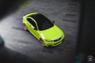 Vossen Wheels M X6 Felgen Lime Green BMW M2 Competition F87 Tuning 8 190x127