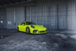 ADV5.0 d'oro Alus sulla Porsche 911 GT3 in verde acido