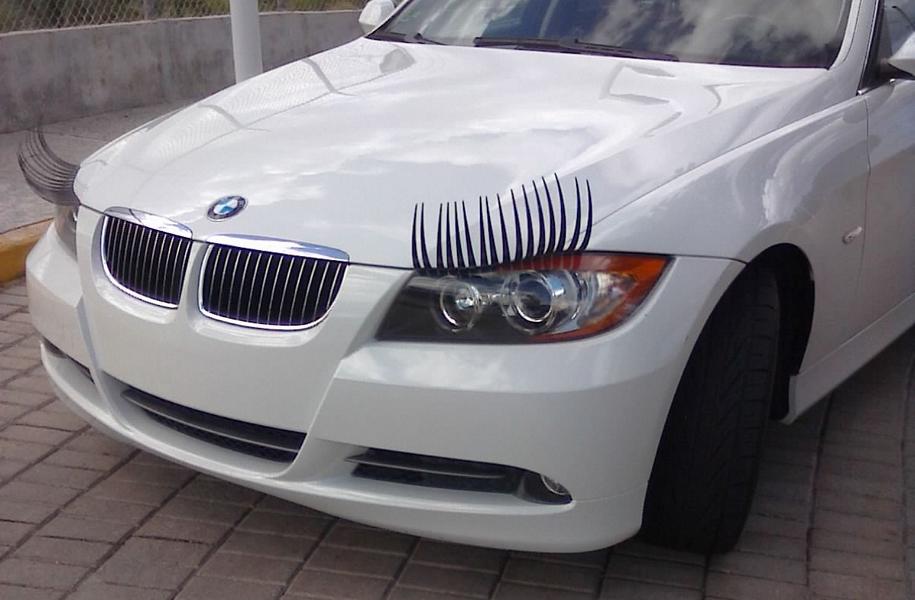 Nicely made - Carlashes 3D car eyelashes for the car