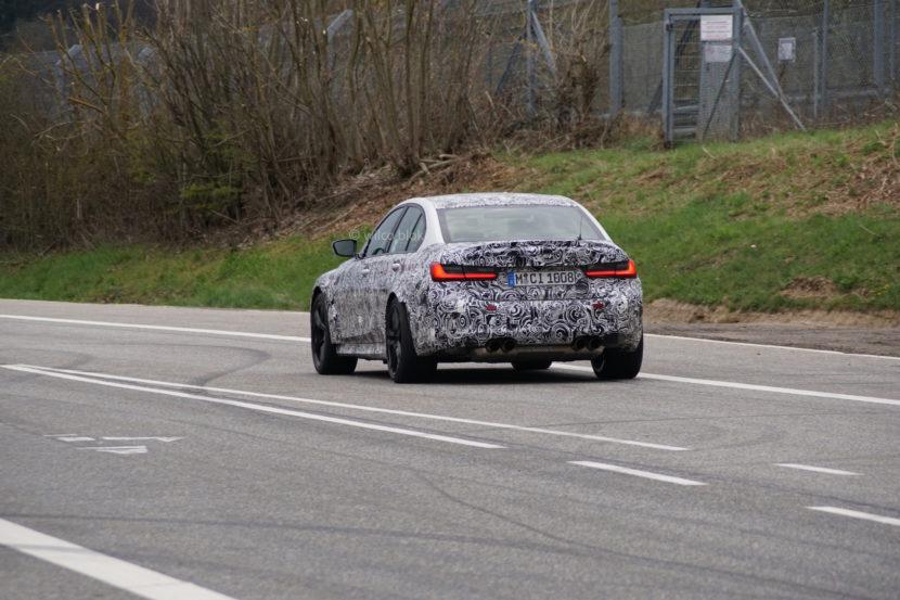 Erlkönig 2020 BMW M3 G80 am Nürburgring Erlkönig: verwirrendes Tarnen von Fahrzeugen seit Jahren!
