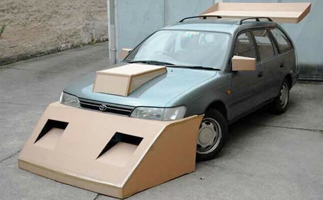 Guerilla tuning: with cardboard and foam to dream car