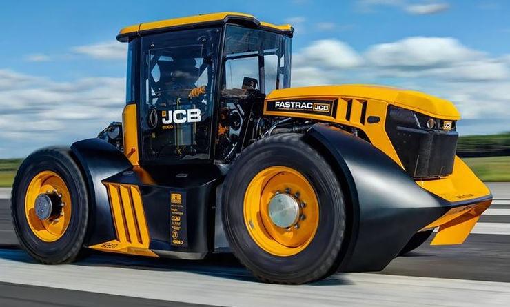 JCB Fastrac Serie Rekord Tuning Weltrekord! 218 km/h im JBL Fastrac 8000 Traktor