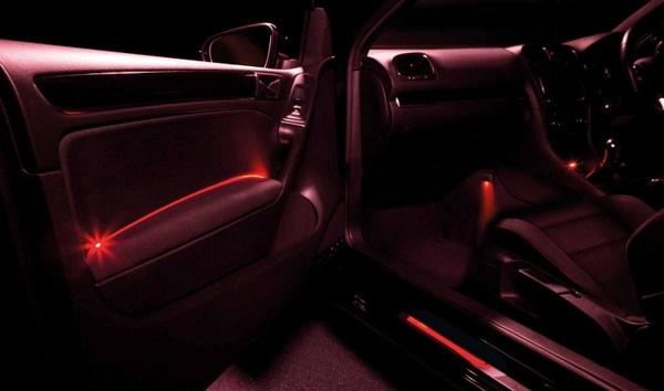 interior with an ambient lighting