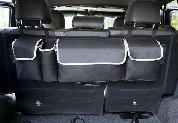 Amyove Auto-Rücksitz-Organizer Autositz-Rücksitz-Aufbewahrungstasche für den Innenbereich Tisch Auto-Getränke-Ablage zusammenklappbar 
