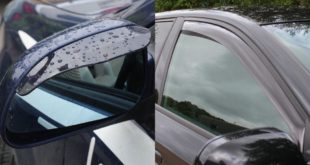 Windabweiser Regenschutz Rückspiegel Augenbraue 310x165 Nützliches Gadget: Wind und Wasserabweiser fürs Auto