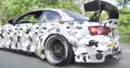 Totally crazy - camouflage widebody BMW E93 M3 convertible