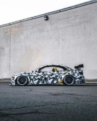 Totally crazy - camouflage widebody BMW E93 M3 convertible