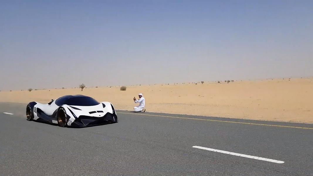 Video: 2019 Devel Sixteen spotted in the desert