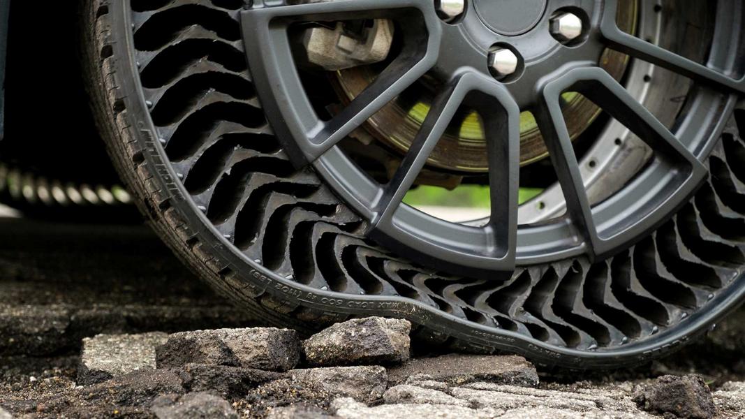 Michelin Uptis Vision Conept luftloser Konzeptreifen Felge 2 Michelin Uptis   luftloser Konzeptreifen zur IAA 2019