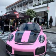 Porsche GT2 RS Boden AutoHaus Pink Rosa Tuning Titan Exhaust 11 190x190