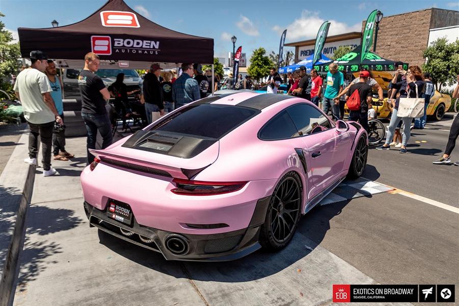 Porsche GT2 RS Boden AutoHaus Pink Rosa Tuning Titan Exhaust 5