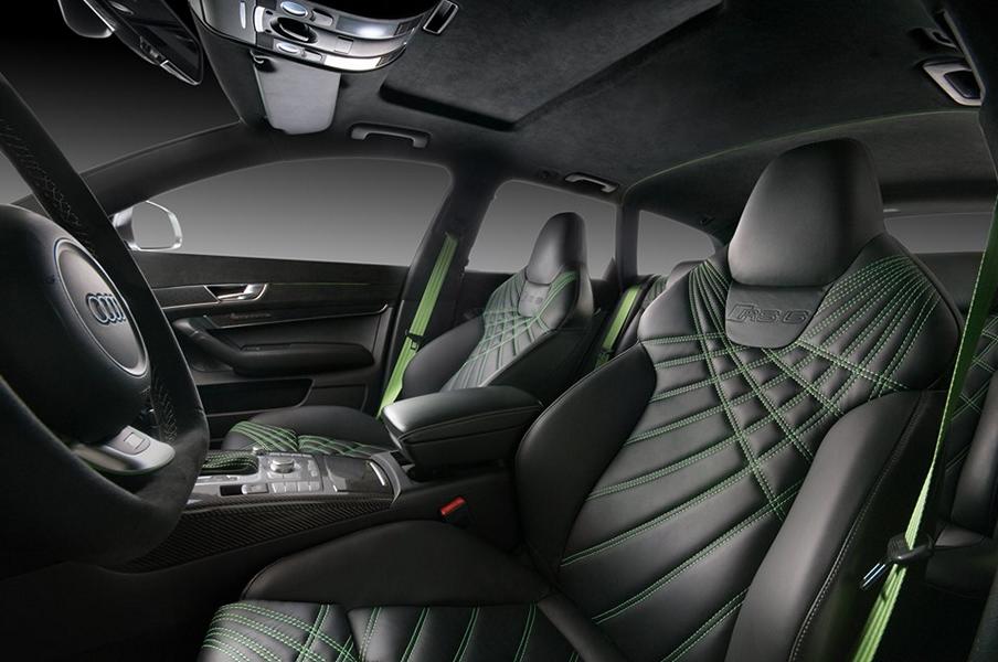 Green touched - Vilner interior in the Audi RS6 Avant (C6)