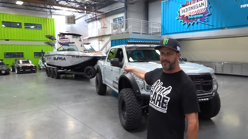 Video: Ken Block's Raptor Powered ... Supra? Not quite!