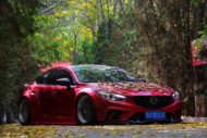 Chic: Mazda 6 (GJ) with widebody kit and lowering