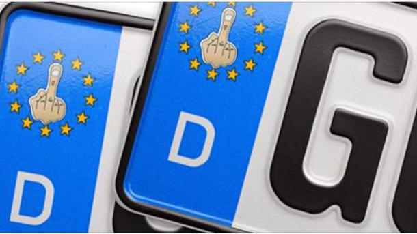 Nummernschild Aufkleber EU Kennzeichen Plakette Tuning 2 Tuning mit Folgen   Nummernschild Aufkleber am Auto