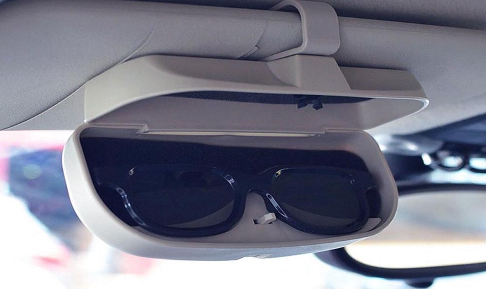 Auto Brillenhalter KFZ Sonnenbrillenhalter Aufbewahrung Brillenbox Brillenfach 
