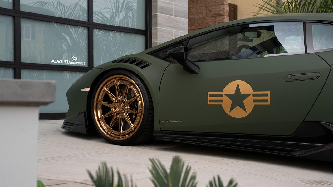 Army Lamborghini Huracán Performante auf ADV.1 Wheels