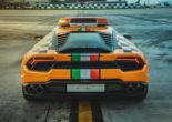 Samochód Follow-Me: Lamborghini Huracán RWD na lotnisku w Bolonii
