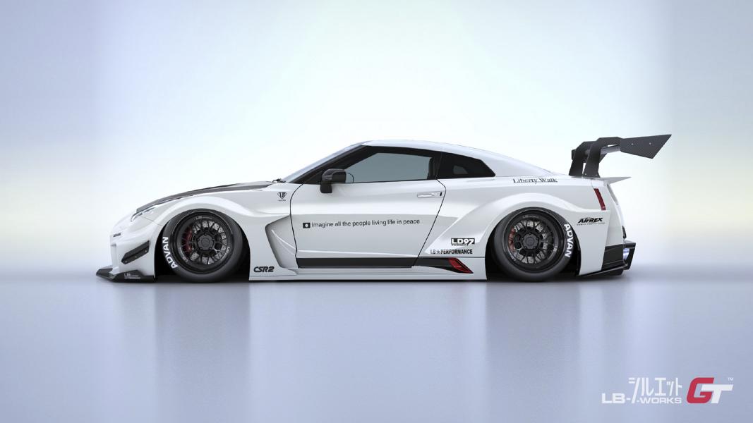 LB Silhouette WORKS GT Nissan 35GT RR Widebody Kit Tuning 7