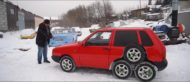 8 Alufelgen Wheels Garage54 Fiat Uno 3 190x82 Video: 8 Räder am russischen Garage54   Fiat Uno!