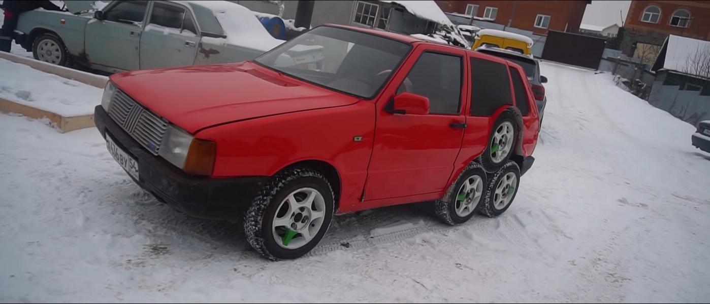 8 Alufelgen Wheels Garage54 Fiat Uno 4 Video: 8 Räder am russischen Garage54   Fiat Uno!