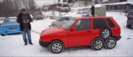 8 Alufelgen Wheels Garage54 Fiat Uno 8 190x82 Video: 8 Räder am russischen Garage54   Fiat Uno!