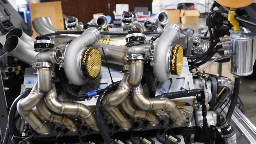 Video: 9.7-Liter LS V12 mit vier Garrett Turboladern!
