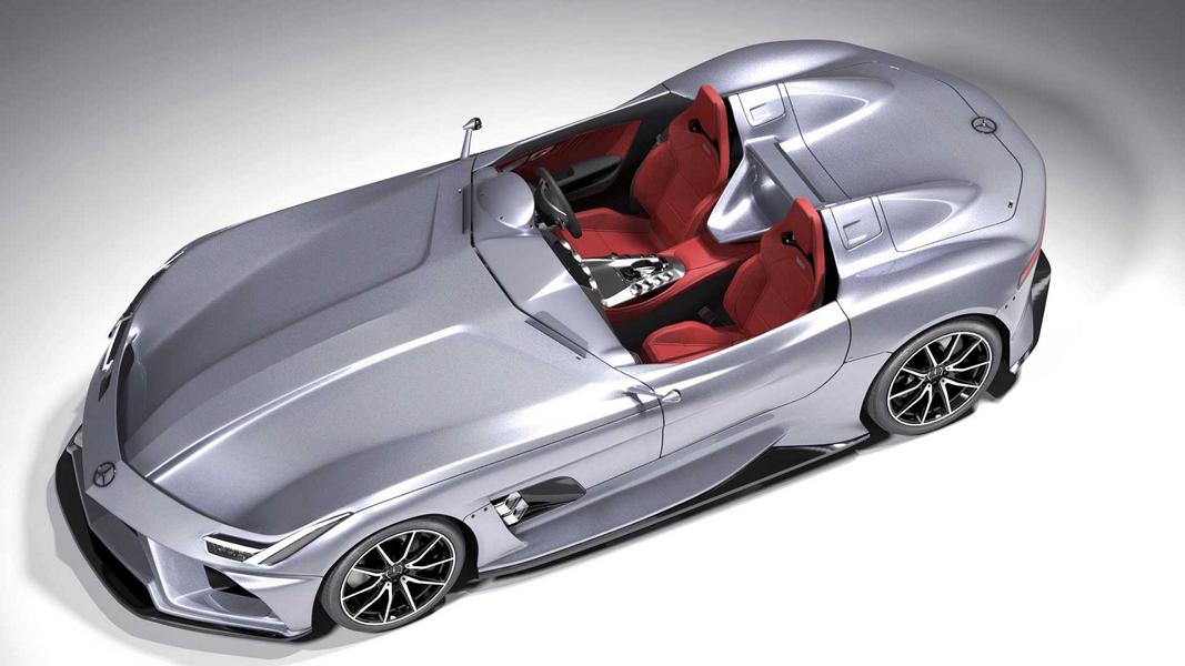 Mercedes-AMG GT Silver Echo - Rendering di un successore della SLR Stirling Moss!