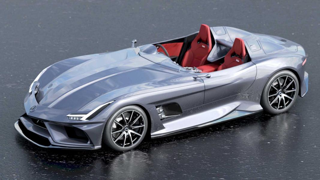 Mercedes-AMG GT Silver Echo - Render of a successor to the SLR Stirling Moss!
