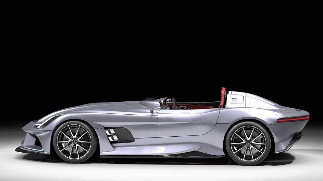 Mercedes-AMG GT Silver Echo - Render of a successor to the SLR Stirling Moss!