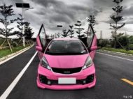Pink Panther - Probably the most extreme Honda Jazz there is!