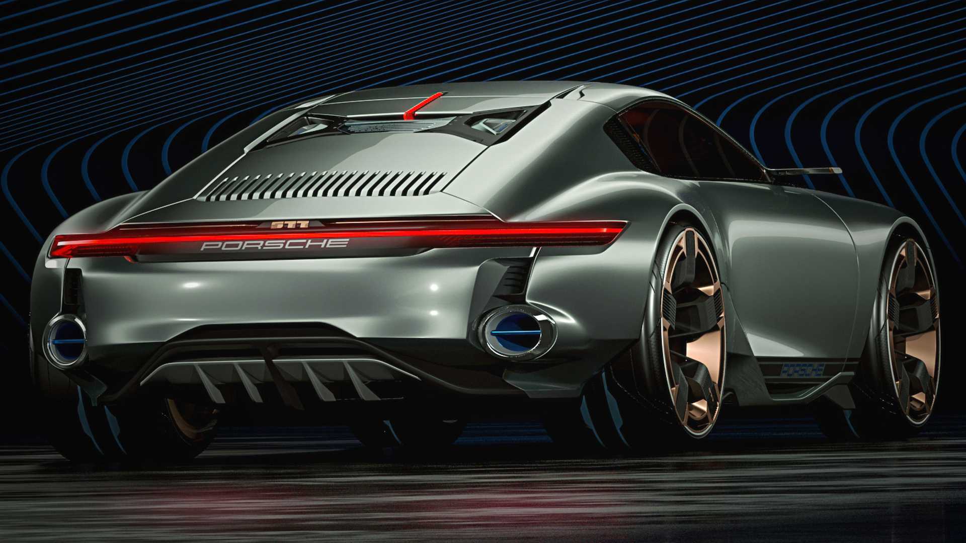 Veuillez construire! Porsche Cyber ​​677 Concept par Pawel Breshke