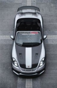 Darwinpro carbon bodykit op de Porsche 718 Cayman/Boxster