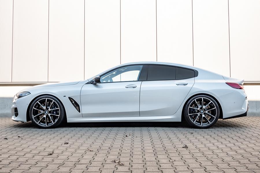 With racing genes: H&R sport springs for the BMW 8 Series Gran Coupé