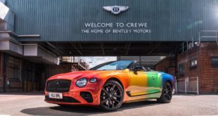 Bentley Continental GT Rainbow Car Wrap 2020 1 310x165 2021 Bentley Bentayga Zubehör bringt Akrapovič Anlage!