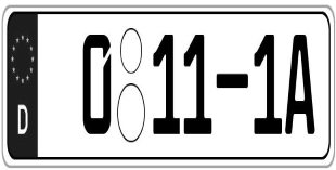 Diplomatic registration number Germany 17 CD 147 2