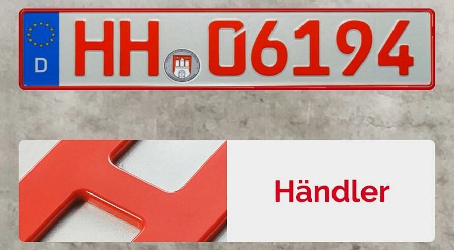 Rotes Kennzeichen 06 Kennzeichen Händlerkennzeichen 2 1 E1619428820536
