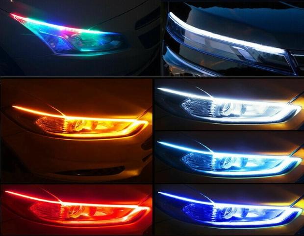 LED Stripe DRL sequenziell Blinker Lichtband Led Stripes für die Beleuchtung der Scheinwerfer? Illegal!