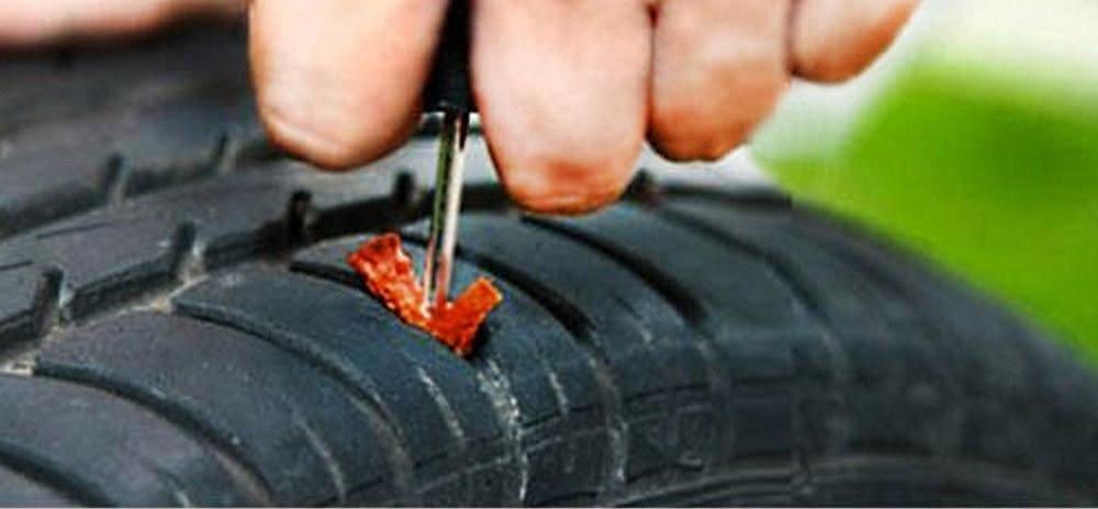 Reifen eingefahren Platten Nagel Schraube flicken 4 Autoreifen flicken: Was ist erlaubt und was kostet es?