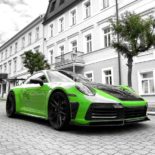 Porsche 911 4S (992) becomes a Keyvany GTR with a body kit