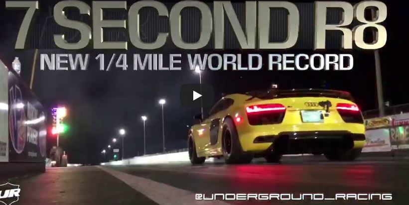 7 Sekunden Zeit Underground Racing Audi R8 Tuning Video: 7 Sekunden Zeit im Underground Racing Audi R8!