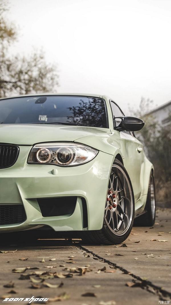 Lime Green Bmw 1er M Coupe E With 4 Ps Race Optics s Rims