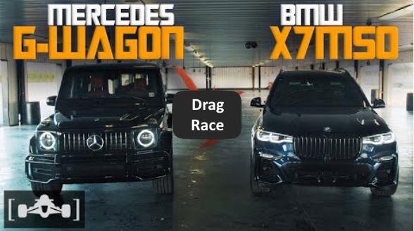 Drag race BMW X7 M50i vs. Mercedes G63 AMG Video: Drag race BMW X7 M50i vs. Mercedes G63 AMG!