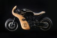 Steampunk Bike Holz Verkleidung George Woodman Garage Tuning Yamaha 11 190x127